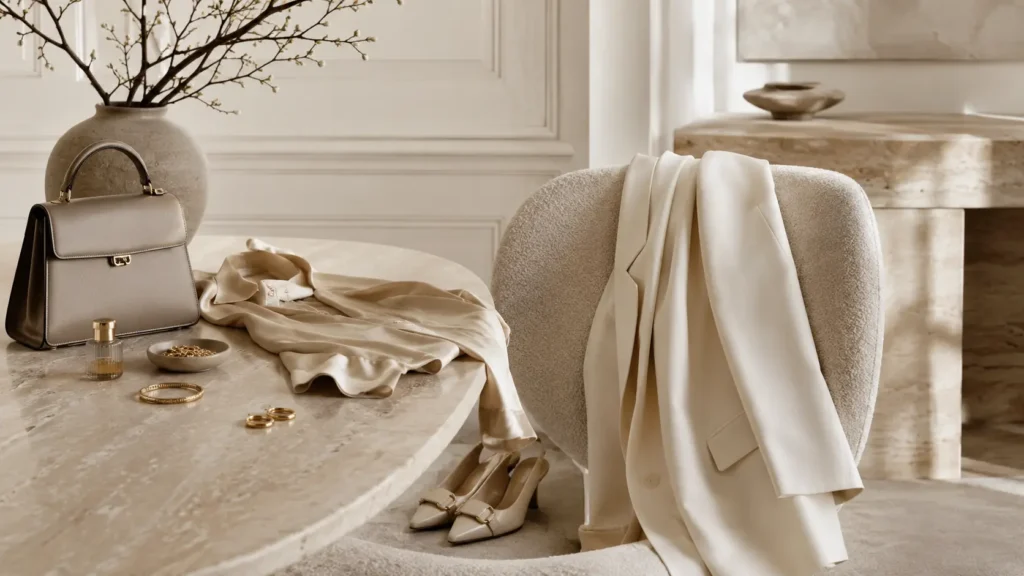 Imagem com peças Quiet luxury